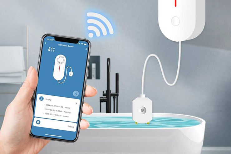 Smart water leak sensor